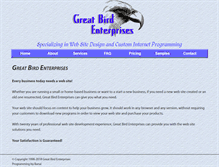 Tablet Screenshot of greatbird.com